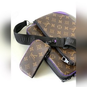 LV Trio почтовая сумка через плечо Изготовлена из ткани Monogram