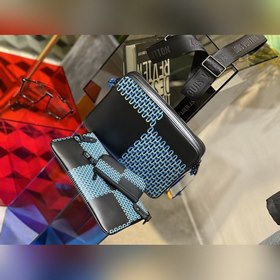 LV Модель M69443 Синяя сумка Trio с принтом Отражает модный дух