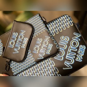 LV Модель M69443 Синяя сумка Trio с принтом Отражает модный дух