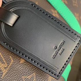 Дорожная сумка LV Keepall, модель M46249, старый принт/зеленый К