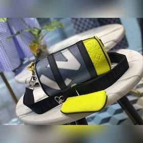 LV  Модель M59927 Двухцветная мужская сумка-подушка из серии Po