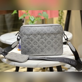 LV Модель M46104 Серая сумка-почтальон, воплощение современности