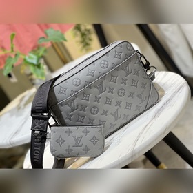 LV Модель M46104 Серая сумка-почтальон, воплощение современности