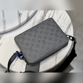 LV Модель M46104 Серая сумка-почтальон, воплощение современности