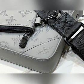 LV Модель M46104 Серая сумка-почтальон, воплощение современности