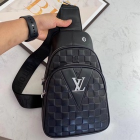 Мужская сумка LV из импортной телячьей кожи, модель 710 Изготовле