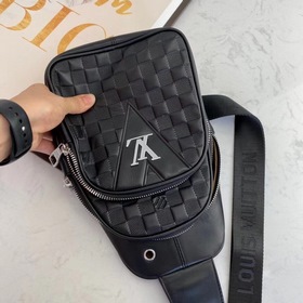 Мужская сумка LV из импортной телячьей кожи, модель 710 Изготовле