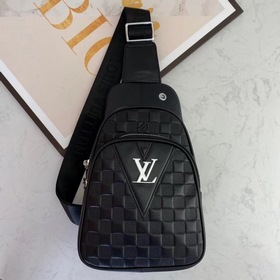 Мужская сумка LV из импортной телячьей кожи, модель 710 Изготовле