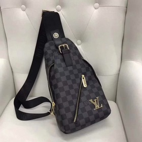 Мужская сумка LV из кожи первого слоя, модель 515-4 Изготовлена