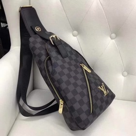 Мужская сумка LV из кожи первого слоя, модель 515-4 Изготовлена 