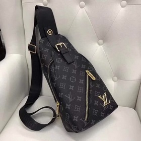 Мужская сумка LV из кожи первого слоя, модель 515-4 Изготовлена и
