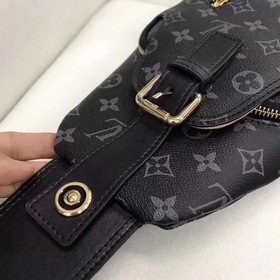 Мужская сумка LV из кожи первого слоя, модель 515-4 Изготовлена и