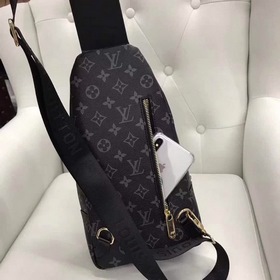 Мужская сумка LV из кожи первого слоя, модель 515-4 Изготовлена и