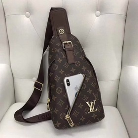 Мужская сумка LV из кожи первого слоя, модель 515-4 Изготовлена