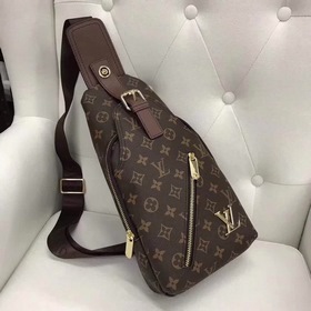 Мужская сумка LV из кожи первого слоя, модель 515-4 Изготовлена