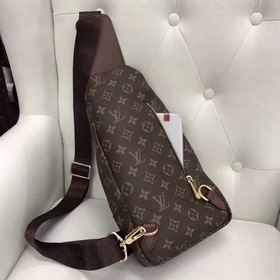 Мужская сумка LV из кожи первого слоя, модель 515-4 Изготовлена