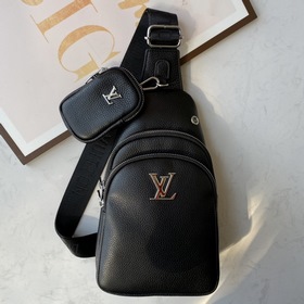 Новая мужская сумка LV из кожи, модель： L6095 Импортная кожа, пре