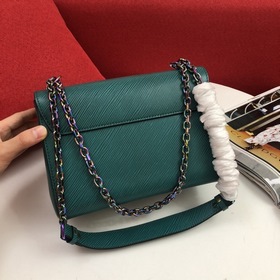 Сумка LV Twist Denim среднего размера Компактный внешний вид, изя
