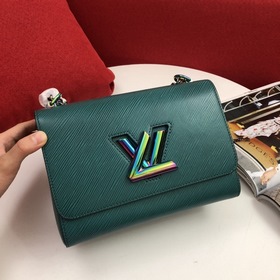 Сумка LV Twist Denim среднего размера Компактный внешний вид, изя
