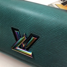 Сумка LV Twist Denim среднего размера Компактный внешний вид, изя