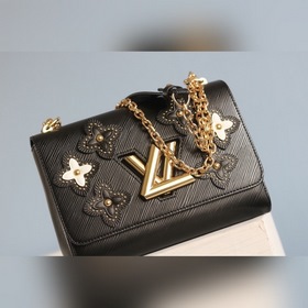 Средняя сумка LV Twist Denim   Сумка среднего размера Flower Ti