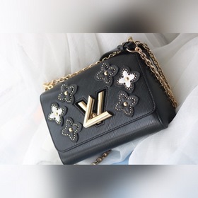 Средняя сумка LV Twist Denim   Сумка среднего размера Flower Ti