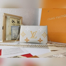 LV Модель M69203 Сумка на цепочке с тиснением и шелкографией Эта
