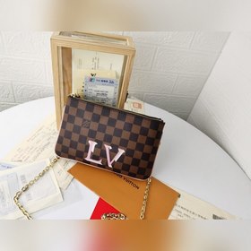 LV Модель M69203 Сумка на цепочке с шелкографией Эта сумка Double