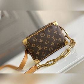 LV Модель M68906 MINI SOFT TRUNK сумка на цепочке Культовый принт