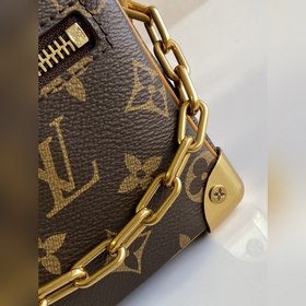 LV Модель M68906 MINI SOFT TRUNK сумка на цепочке Культовый принт