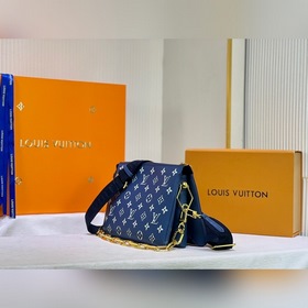 LV Джинсовый синий Модель M57782 57790 Coussin Маленькая сумка Су
