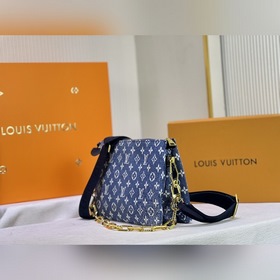 LV Джинсовый синий Модель M57782 57790 Coussin Маленькая сумка Су