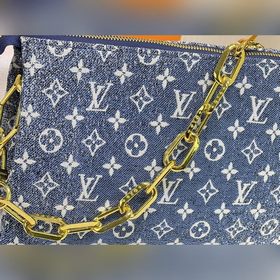 LV Джинсовый синий Модель M57782 57790 Coussin Маленькая сумка Су