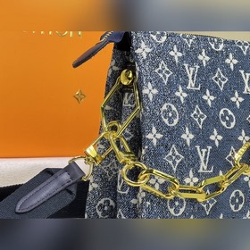 LV Джинсовый синий Модель M57782 57790 Coussin Маленькая сумка Су