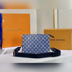 LV Джинсовый синий Модель M57782 57790 Coussin Маленькая сумка Су