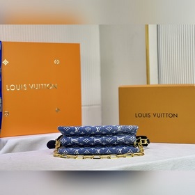 LV Джинсовый синий Модель M57782 57790 Coussin Маленькая сумка Су