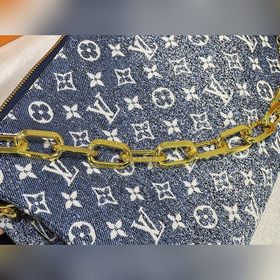 LV Джинсовый синий Модель M57782 57790 Coussin Маленькая сумка Су