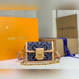 LV Модель M57499 Синяя Средняя сумка Dauphine Средняя сумка Daup
