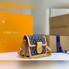 LV Модель M57499 Синяя Средняя сумка Dauphine Средняя сумка Daup
