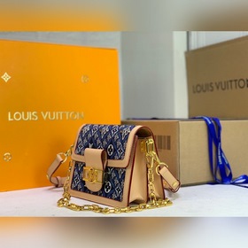 LV Модель M57499 Синяя Средняя сумка Dauphine Средняя сумка Daup