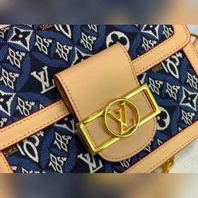 LV Модель M57499 Синяя Средняя сумка Dauphine Средняя сумка Daup