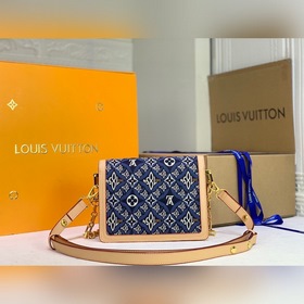 LV Модель M57499 Синяя Средняя сумка Dauphine Средняя сумка Daup