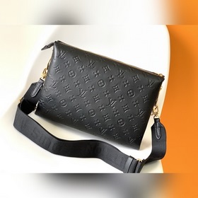 LV Модель M57783 Черная сумка Coussin среднего размера с одним пл