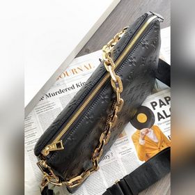 LV Модель M57783 Черная сумка Coussin среднего размера с одним пл
