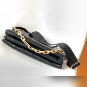 LV Модель M57783 Черная сумка Coussin среднего размера с одним пл