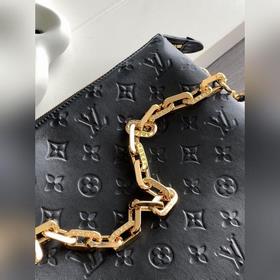 LV Модель M57783 Черная сумка Coussin среднего размера с одним пл