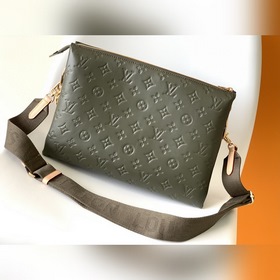 LV Модель M57782 Темно-зеленая сумка Coussin среднего размера с о