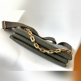 LV Модель M57782 Темно-зеленая сумка Coussin среднего размера с о