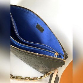 LV Модель M57782 Темно-зеленая сумка Coussin среднего размера с о
