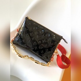 LV Модель M57790 Черная лакированная кожа Coussin Маленькая сумка